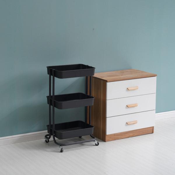 ISO Rolling Organizer Cart 3 Tier Storage Trolley On Wheels