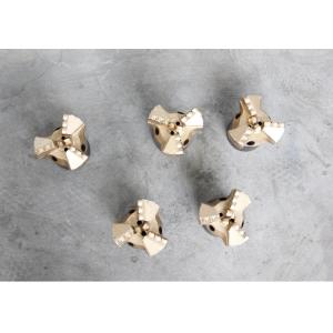 3 Blades Step Type 6-1/2" Tungsten Carbide Diamond PDC Drag Bit For Rock