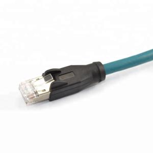 M12 Waterproof Connector X Code Panel Mount To RJ45 With Cable