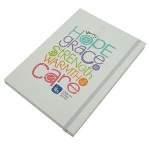 Professional Diary Hardback Notebook Printing With Elastic Closure