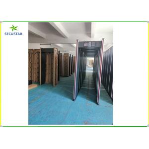 Passage and alarm count led alarm walk through metal detector for public body