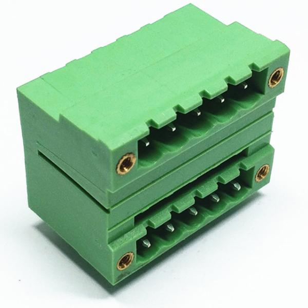 2EDGRHM pluggable terminal block connector 2 rows 3.81mm/5.00mm/5.08mm pitch