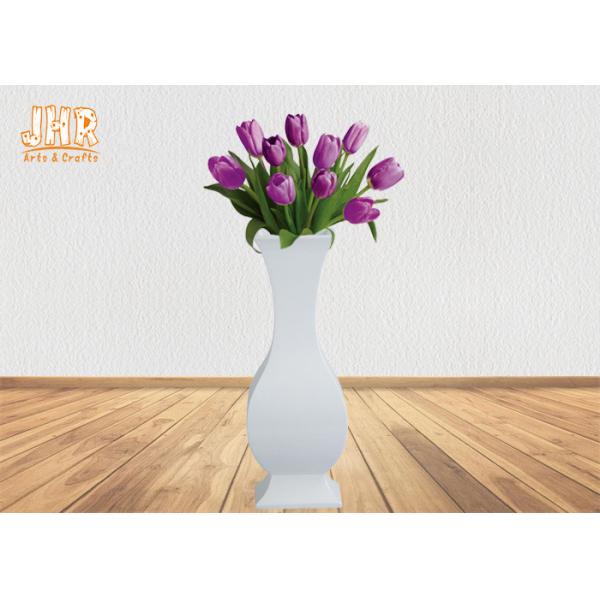 Quality Decorative Glossy White Fiberglass Centerpiece Table Vases Floor Vases wholesale