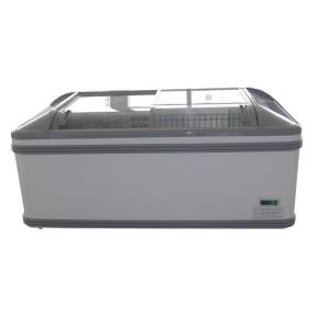 Combined Meat Island Display Freezer With Tempered Glass For Supermarket