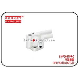 China 4JB1TC NKR55 Isuzu Engine Parts Water Outlet Pipe 8-97204199-0 8972041990 on sale