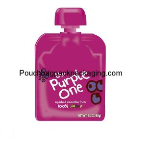 Plastic stand up spout pouch for juice, water and other liquid
