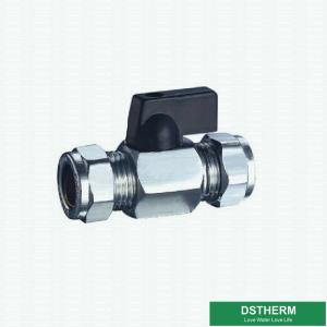 Chrome Plated Customized Mini Forged Brass Ball Valve Double Threaded Connection