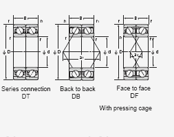 Single Row Angular Contact Ball Bearings ACH918C