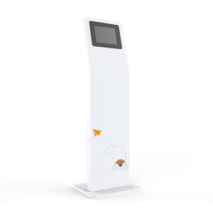 12.9" SPCC Floor Standing LCD Kiosk PC Stand Rotating Enclosure