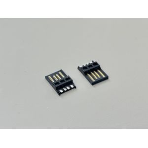 USB 2.0 AM Solder-Type Connector, Black Gold-Plated 5u", Wire Cable Electrical