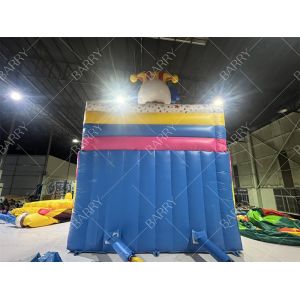 Premium Clown Theme Inflatable Slide With Commercial Circus Bouncy Castle