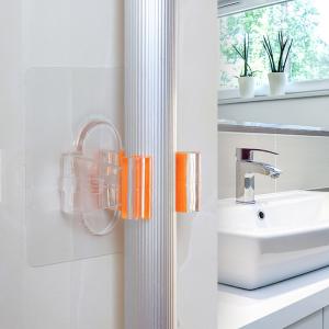 Self Adhesive Mounted Mop And Broom Holder Clips Removed No Trace Leave