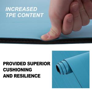 Soft Patterned Yoga Mat , Biodegradable Colorful Latex Free Yoga Mat