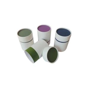 Printed Paper Tube Food Packaging With Matt Lamination Customizable Design