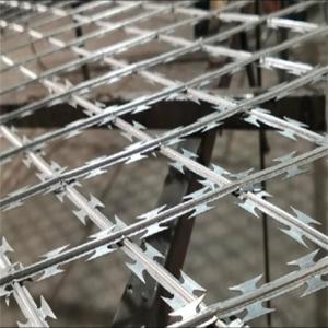 High Security Diamond Razor Barbed Wire Mesh Panel Fence razor Mesh Wire Fencing