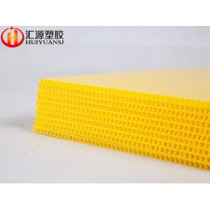 ISO14001 Reusable Durable Yellow Corrugated Plastic Sheets