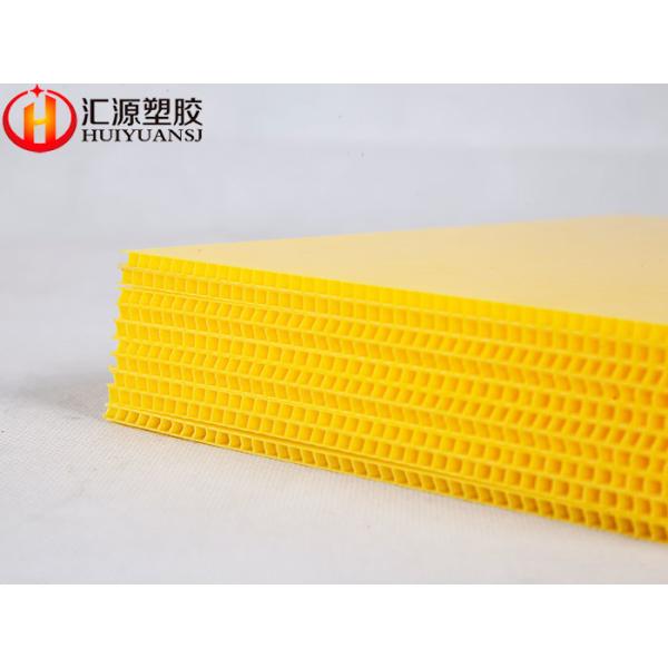 Quality ISO14001 Reusable Durable Yellow Corrugated Plastic Sheets wholesale
