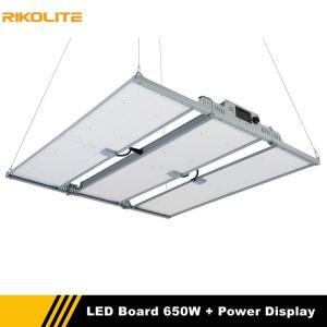 Cheap Rikolite Horticulture LED Grow Lights 650w Quantum Boards With Power Display Function for sale