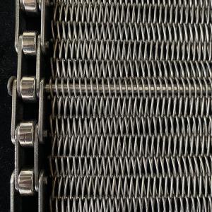 High Bearing Capacity 50-2000kg/m2 Wire Mesh Conveyor Belt Balanced Weave