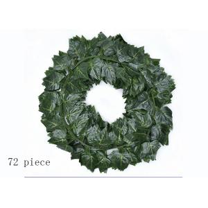 China Lightweight 0.02kg / Piece Hanging Maple Artificial Green Leaves on sale