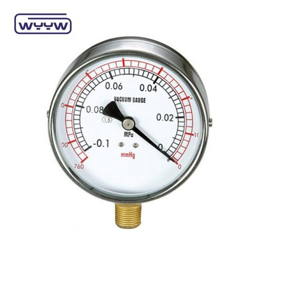 Compound Pressure Gauge For Measuring Both Positive And Negative Pressure Stainless Steel Case