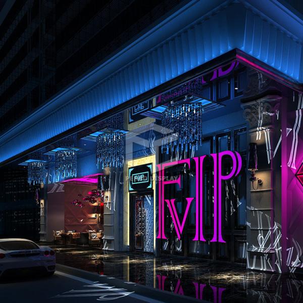 Quality T4 LED Wooden Gondola Shelving For Liquor 16mm MDF Wine Display Shelf wholesale