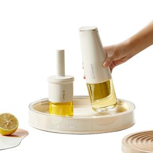 Two Size Large Capacity Multifunctional Rotating Storage Tray For Pantry