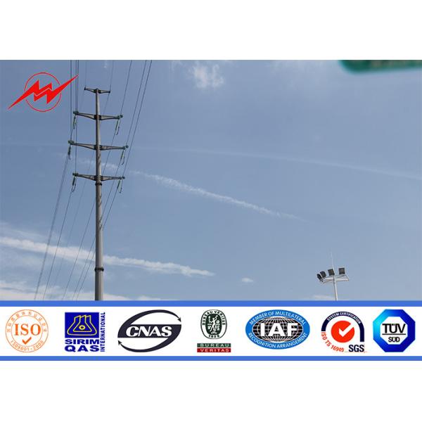 Quality Customized Mounting Height Electrical Power Pole With Round Conical Shape wholesale