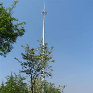 30m Flange Connection Polygonal Mobile Communication Tower With Q235 / Q345