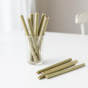 15cm Reusable Bulk Bamboo Drinking Straws Compostable Smoothie Straws For Juices