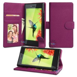 Slim folio leather mobile phone case for blackberry Leap,various colors