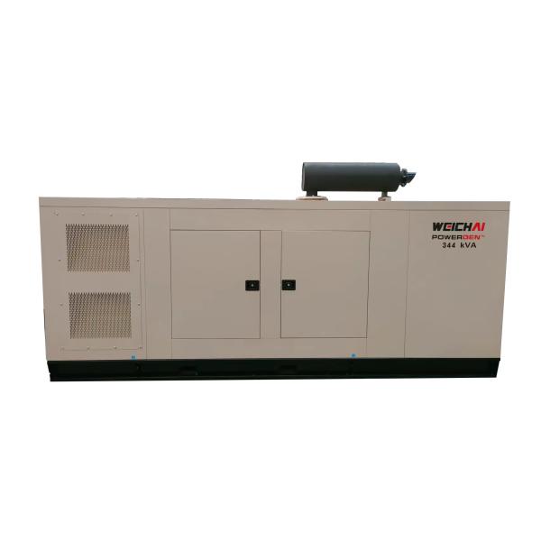 350kva 280KW Weichai WP13D317E300NG Natural Gas Generator Silent Type for 24/7