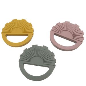 FDA Approved BPA Free Teether Sun Design Silicone Material For Toddler