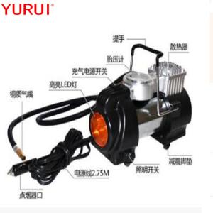 Car Inflation Metal Air Compressor With Led Light Flicker Light For Tyre