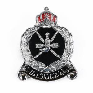 Customized 0.23 inch Army Uniform Badges Oman Metal Cap Badges