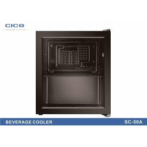 Electric Full Glass Front Mini Fridge / Glass Fronted Table Top Fridge