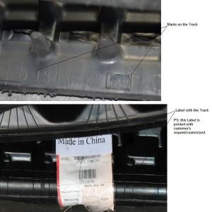 130mm Width Construction Rubber Crawler For Kobelco Ss1 72mm Pitch