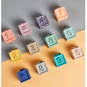 Kids Stacking Toy Puzzle Educational Baby Hard Silicone Building Blocks