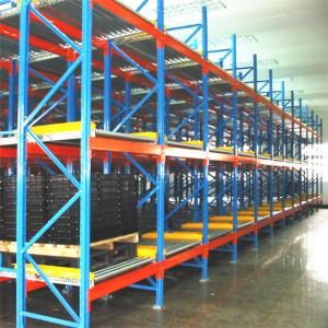 Cheap Spacesaving Gravity Flow Shelving Roller Racking For Distribution Centers for sale