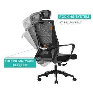 Comfortable Executive Ergonomic Mesh Office Chair for Visitor Meetings and