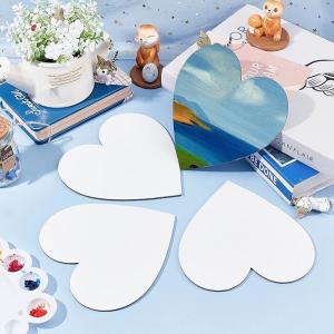 3mm Thickness Heart Shape Canvas Board Panels For Students And Professional