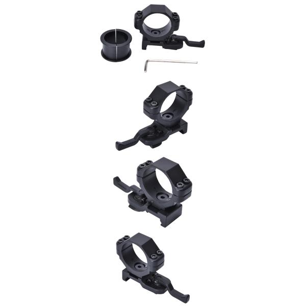 Aluminium 25-30mm Double Bolts Quick Release Laser Sight Light Mount for Optic Scope