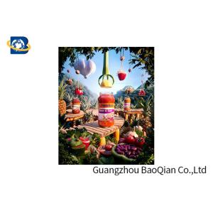 CMYK Offset Printing Posters 3d Lenticulares Food / Drinking Advertising