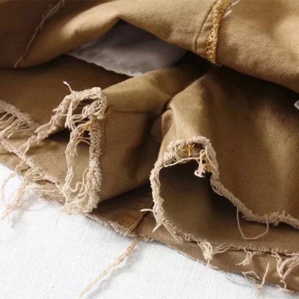 Oem Factory Manufacturer Custom Logo Flexible Mini Denim High Waisted Skirts With Built In Shorts