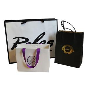 4C Printing Reusable Kraft Paper Shopping Bags With Handles