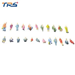 China 1:87 scale ABS plastic model painted figures model people 2.2cm for model building materials on sale