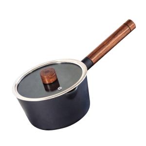 China 7inch 2L Induction Aluminium Milk Pan Induction Compatible BSCI Certified on sale