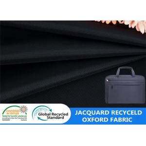 China Backpack 600D Oxford Twill Jacquard SGS 126GSM Recycled PET Polyester on sale