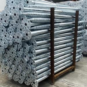 Customized Helix Shaft Manufactured for Solar Power System Screw Pile Foundation