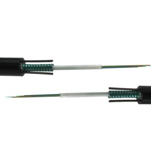 4 / 6 / 8 / 12 Core Direct Burial Singlemode Fiber Optic Cable Armored Parallel